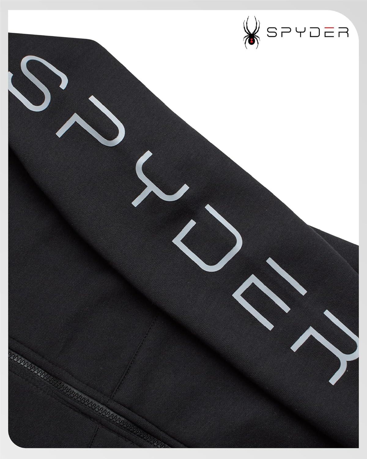 imageSpyder Womens Fleece Hoodie Athletic Performance Full Zip Up Soft Fleece Hooded Sweatshirt Available in Plus SizesBlack