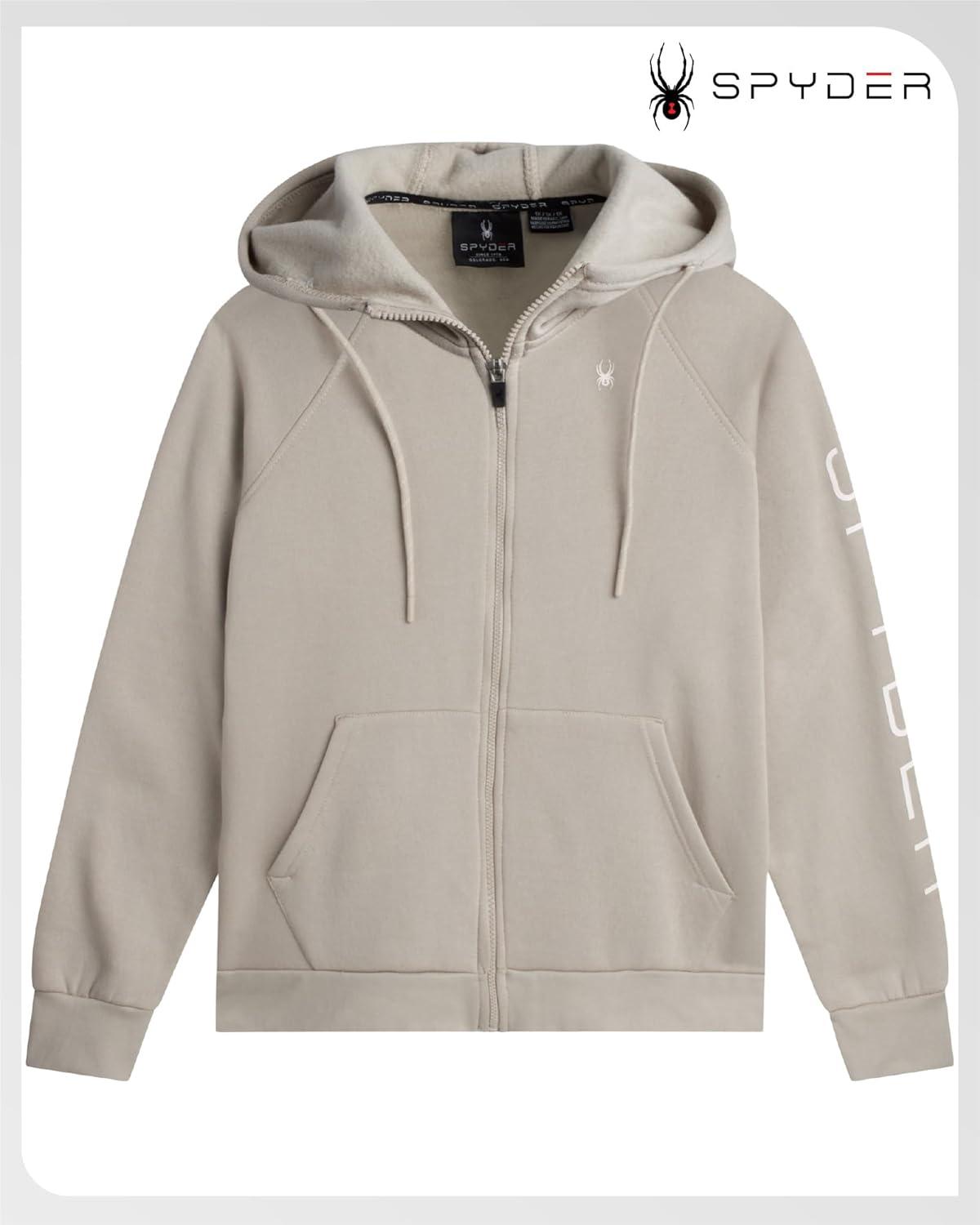 imageSpyder Womens Fleece Hoodie Athletic Performance Full Zip Up Soft Fleece Hooded Sweatshirt Available in Plus SizesSandstorm