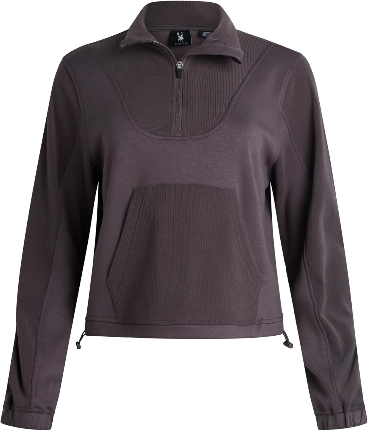 imageSpyder Womens Quarter Zip Pullover Performance Fleece Mock Neck Sweatshirt for Women Workout Sweater for Golf Hiking GymEspresso