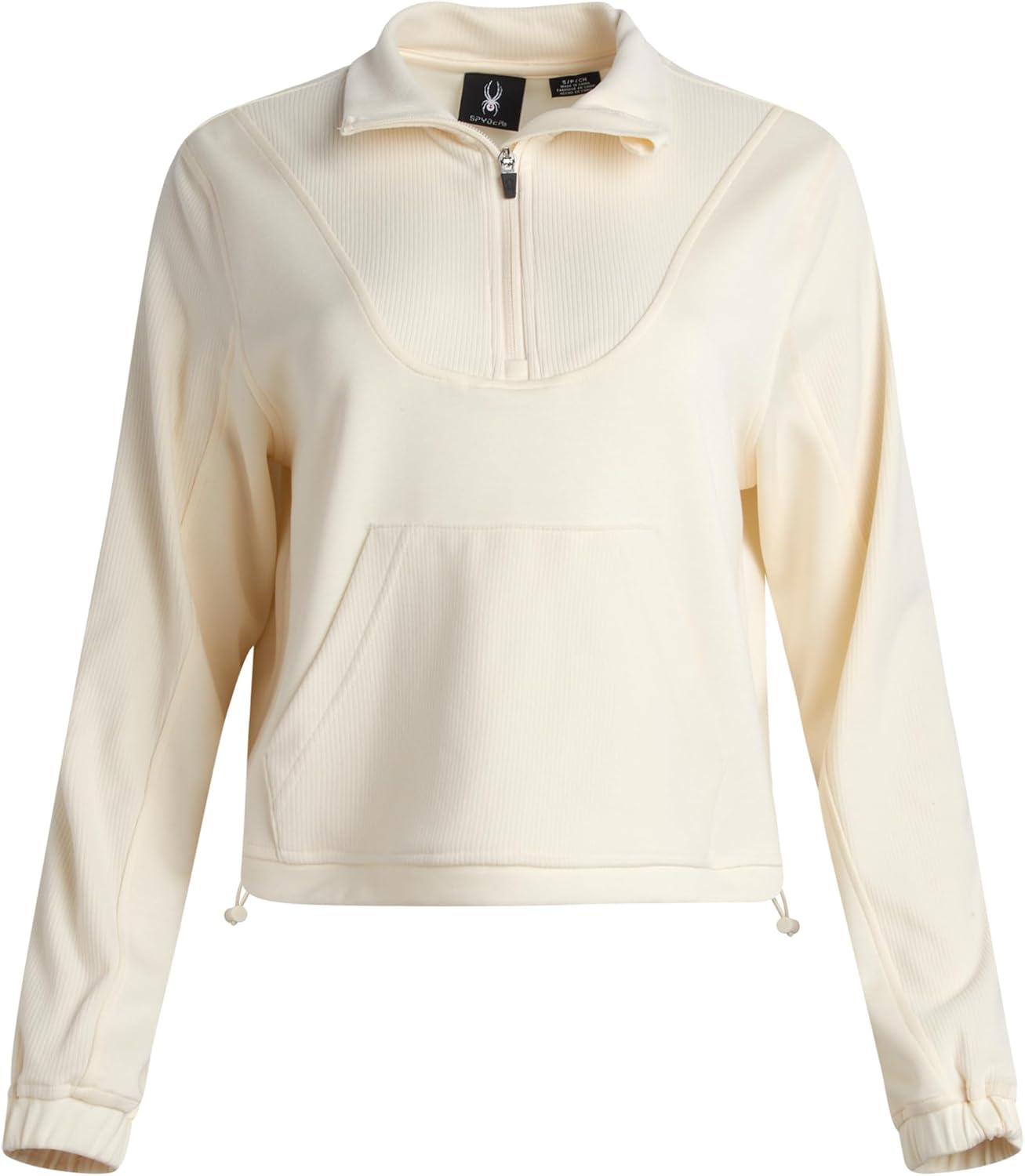 imageSpyder Womens Quarter Zip Pullover Performance Fleece Mock Neck Sweatshirt for Women Workout Sweater for Golf Hiking GymPearl