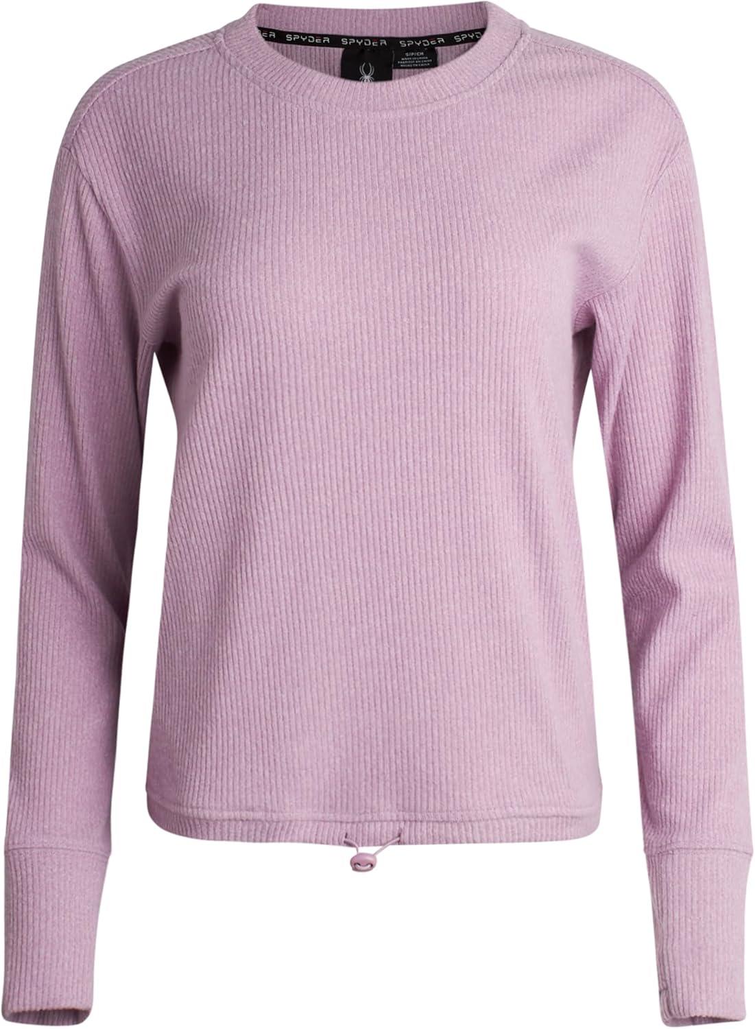 imageSpyder Womens Sweater Lightweight Fall Fashion Womens Top Wind Resistant Cozy Ribbed Pullover Knit Sweaters for WomenOrchid Heather