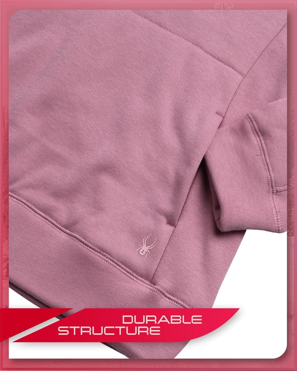 imageSpyder Womens Sweatshirt WindResistant Athletic Mock Neck Womens Tops Plush Fleece Pullover Sweatshirts for WomenOrchid