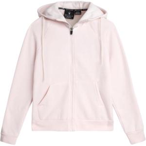 Spyder Womens Fleece Hoodie – Athletic Performance Full Zip Up Soft Fleece Hooded Sweatshirt (Available in Plus Sizes)(Pale Mauve)