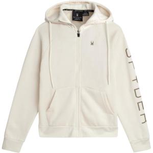 Spyder Womens Fleece Hoodie – Athletic Performance Full Zip Up Soft Fleece Hooded Sweatshirt (Available in Plus Sizes)(Pearl)