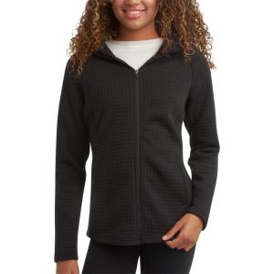 Spyder Womens Fleece Sweatshirt – UPF 30+ Athletic Fleece Zip Up Wind Resistant Sweatshirt Cozy Knit Hoodies for Women(Black)
