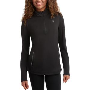 Spyder Womens Quarter Zip Pullover – Performance Fleece 1/4 Zipper Mock Neck Sweatshirt – Athletic Quarter Zip Pullover Women(Black)