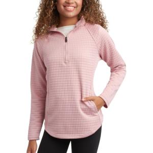 Spyder Womens Quarter Zip Pullover Sweatshirt – 1/4 Zip Mock Neck Knit Fleece Pullover Sweatshirt for Women (Sizes Run Small)(Mauve Rose)