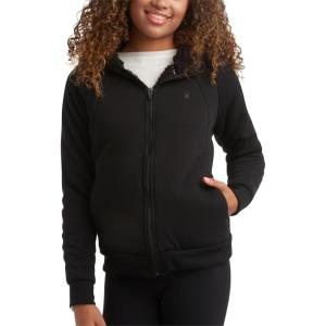Spyder Womens Sherpa Fleece Jacket – Heavyweight Waffle Knit Hoodies for Women Warm Thermal Zip Up Womens Sweatshirt(Black Jet)