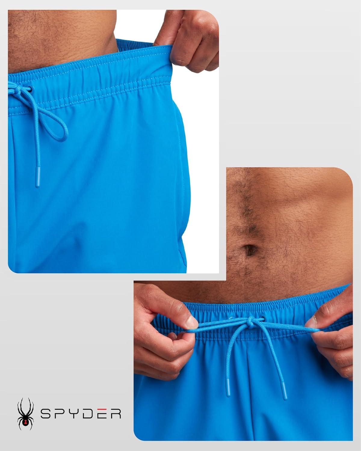 imageSpyder Mens Athletic Shorts 8 Inseam Lightweight Active Stretch Quick Dry Woven Workout Shorts for Men for Gym and RunningCobalt