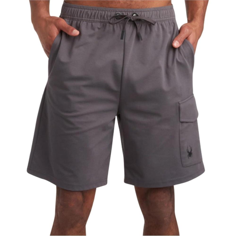 imageSpyder Mens Athletic Shorts Stretch Tech Fleece Gym Shorts for Men with Elastic Drawstring Waist amp Pockets for WorkoutPolar