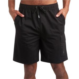 Spyder Mens Athletic Shorts – Stretch Tech Fleece Gym Shorts for Men with Elastic Drawstring Waist & Pockets for Workout(Black)