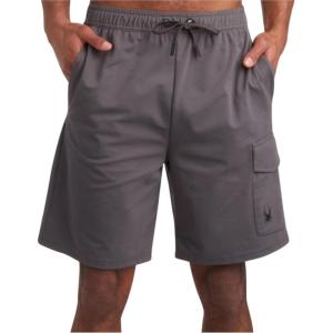 Spyder Mens Athletic Shorts – Stretch Tech Fleece Gym Shorts for Men with Elastic Drawstring Waist & Pockets for Workout(Polar)