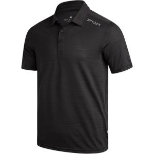 Spyder Mens Golf Shirts – Lightweight Moisture-Wicking Athletic Performance Collared Short Sleeve Polo Shirts for Men(Black)
