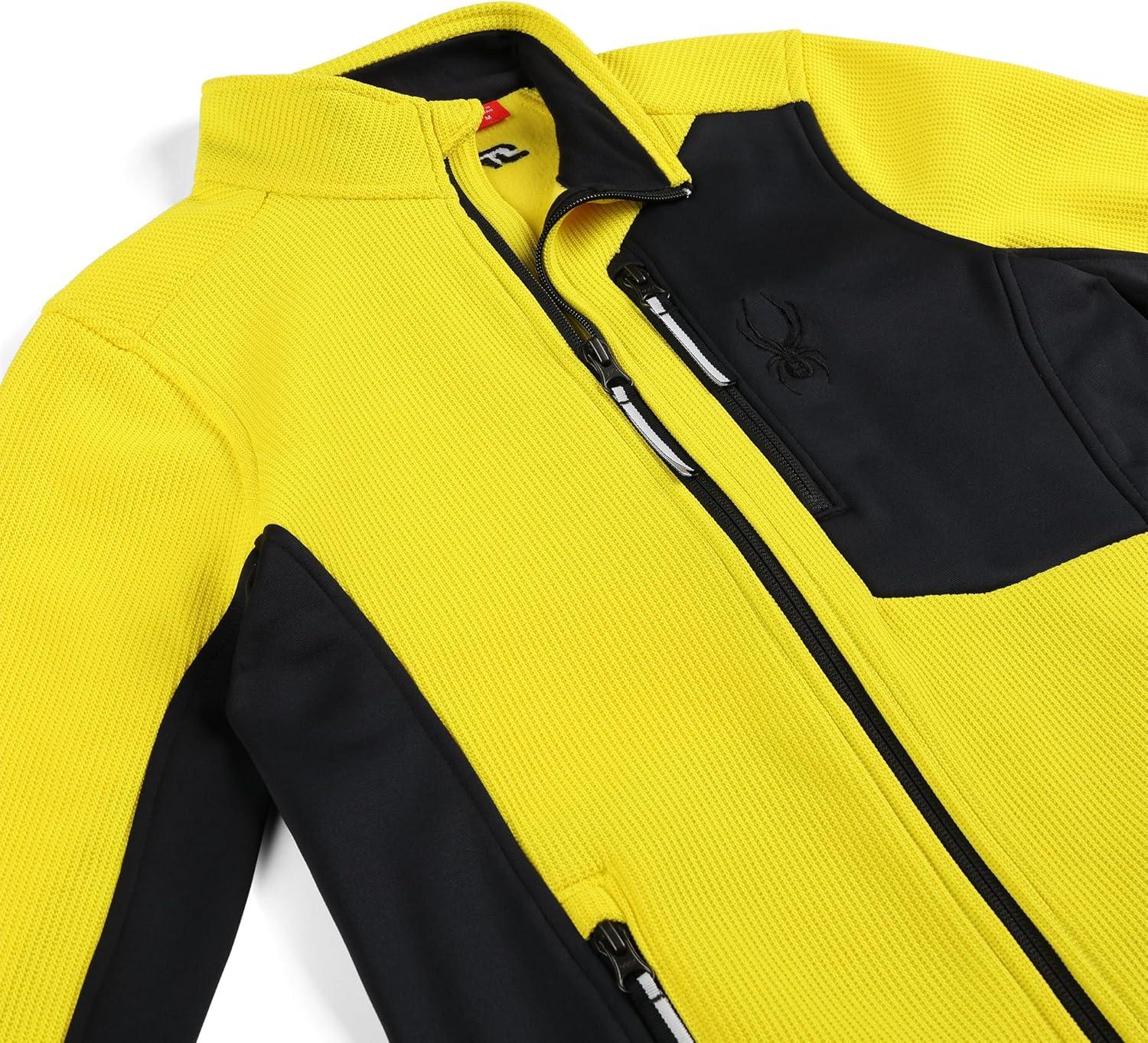 imageSpyder Boys Bandit Zip Fleece Ski Base Layer JacketAcid Yellow