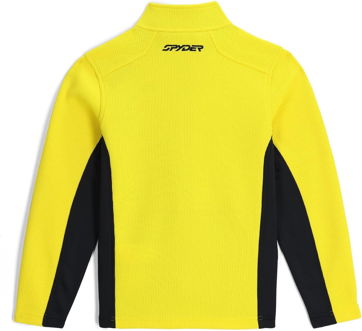 imageSpyder Boys Bandit Zip Fleece Ski Base Layer JacketAcid Yellow