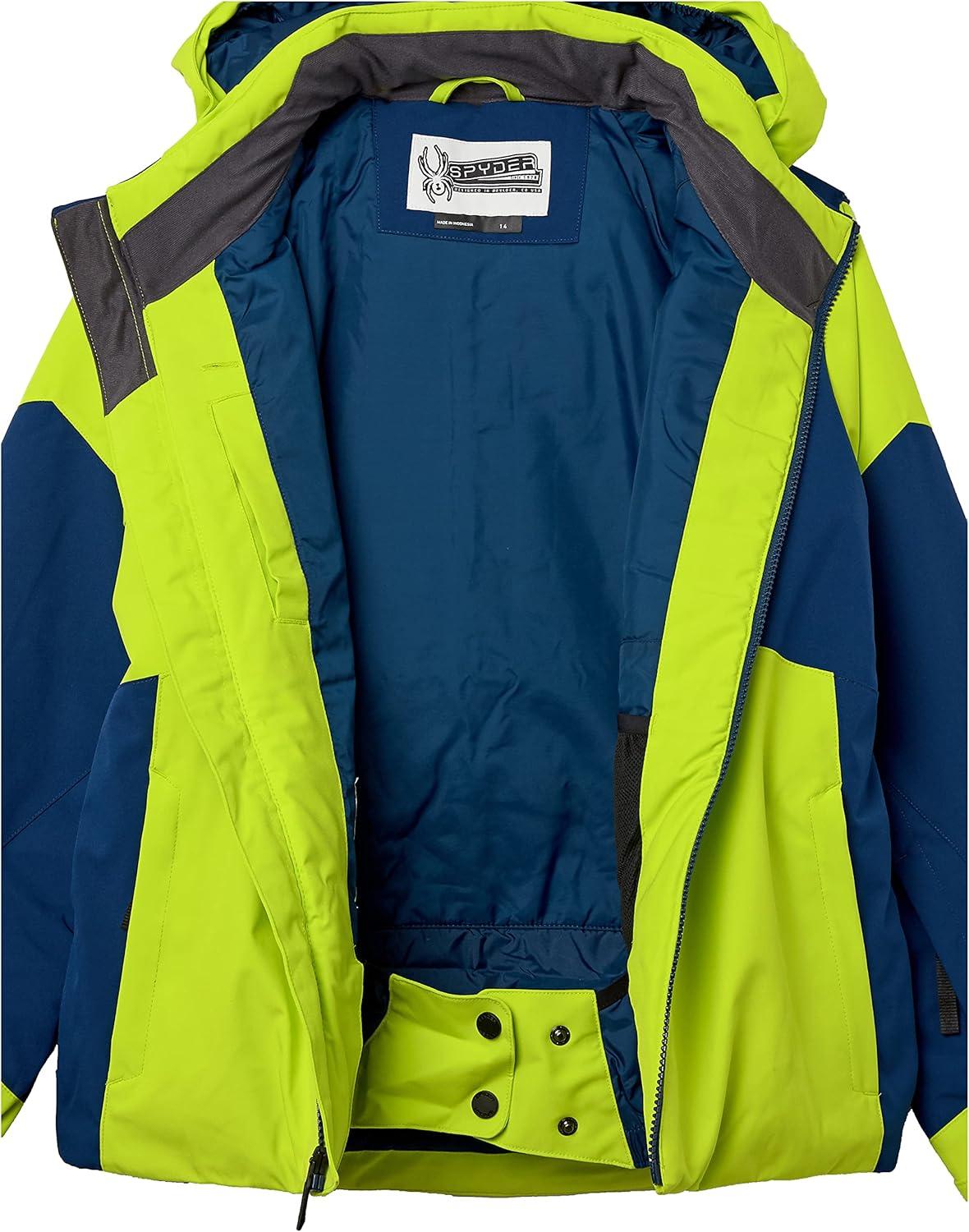 imageSpyder Boys Challenger Insulated Ski JacketSharp Lime Abyss