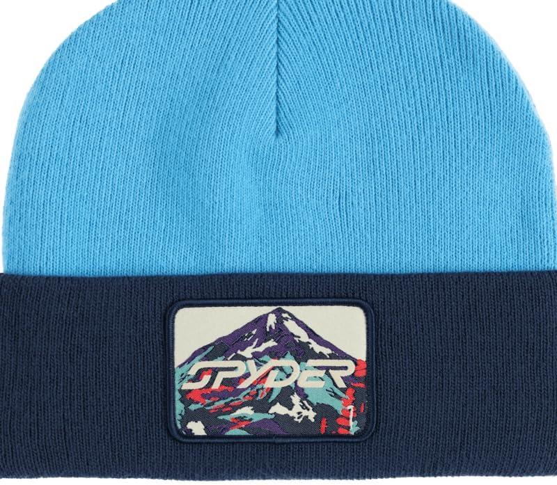 imageSpyder Boys Youth Link Rolled Ski BeanieTrue Navy