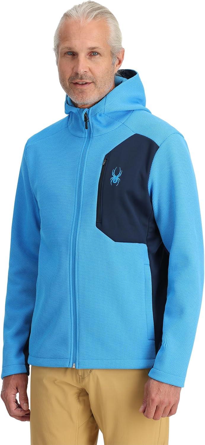 imageSpyder Mens Bandit Hooded JacketAether Blue