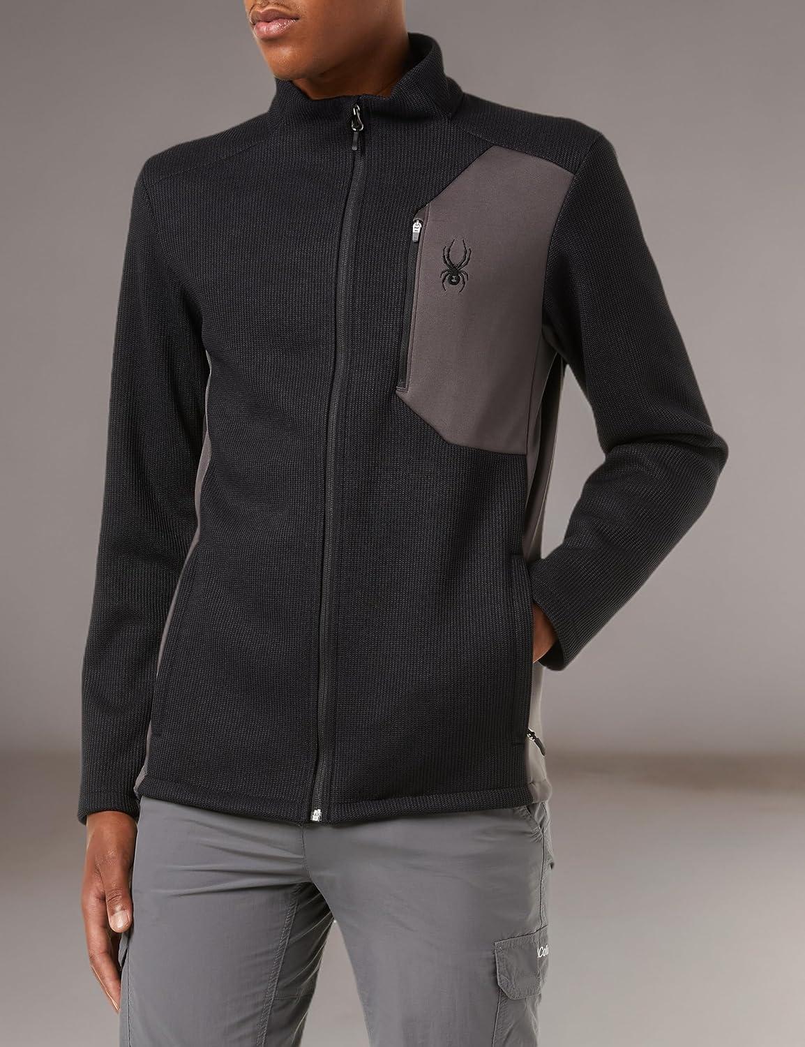 imageSpyder Mens Bandit Hybrid Full Zip Mid Layer JacketBlack