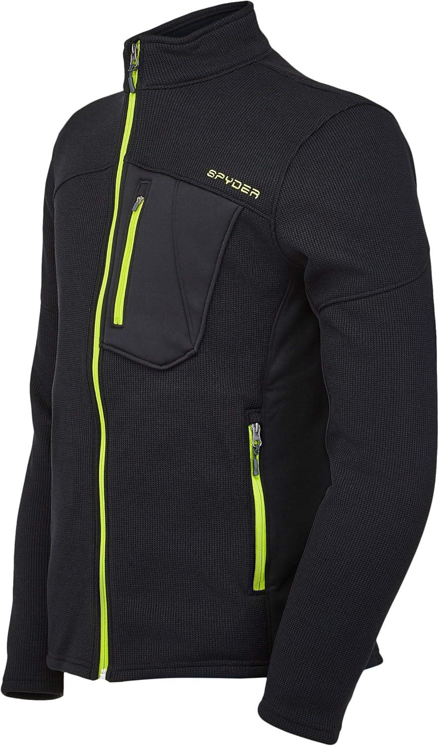 imageSpyder Mens Bandit Hybrid Full Zip Mid Layer JacketBlk Shl