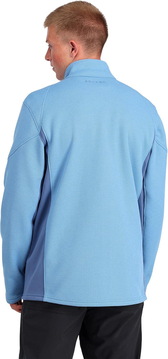 imageSpyder Mens Bandit Hybrid Full Zip Mid Layer JacketChambray