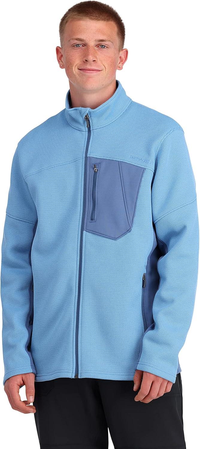 imageSpyder Mens Bandit Hybrid Full Zip Mid Layer JacketChambray