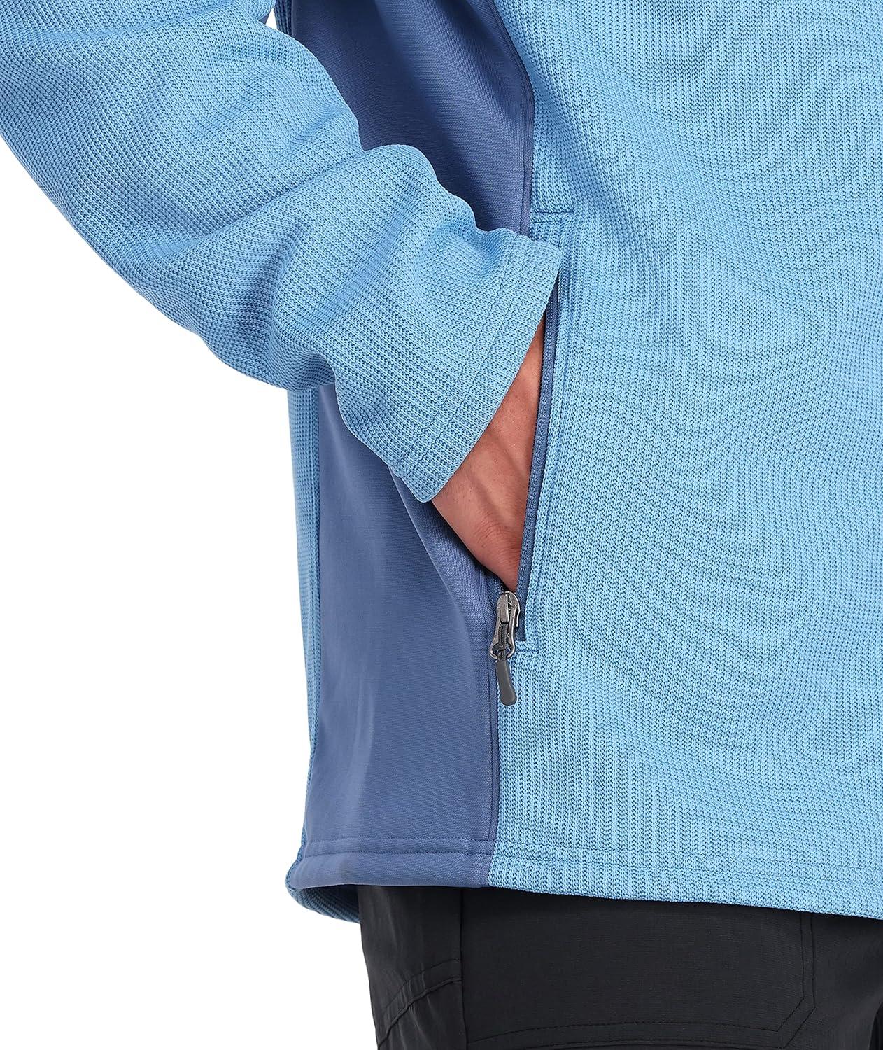 imageSpyder Mens Bandit Hybrid Full Zip Mid Layer JacketChambray