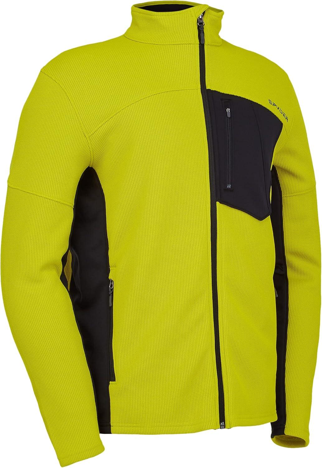 imageSpyder Mens Bandit Hybrid Full Zip Mid Layer JacketCitron