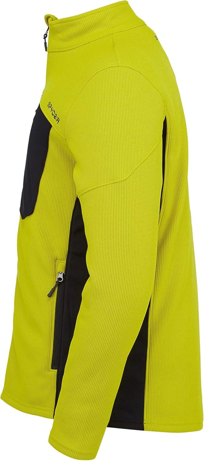 imageSpyder Mens Bandit Hybrid Full Zip Mid Layer JacketCitron