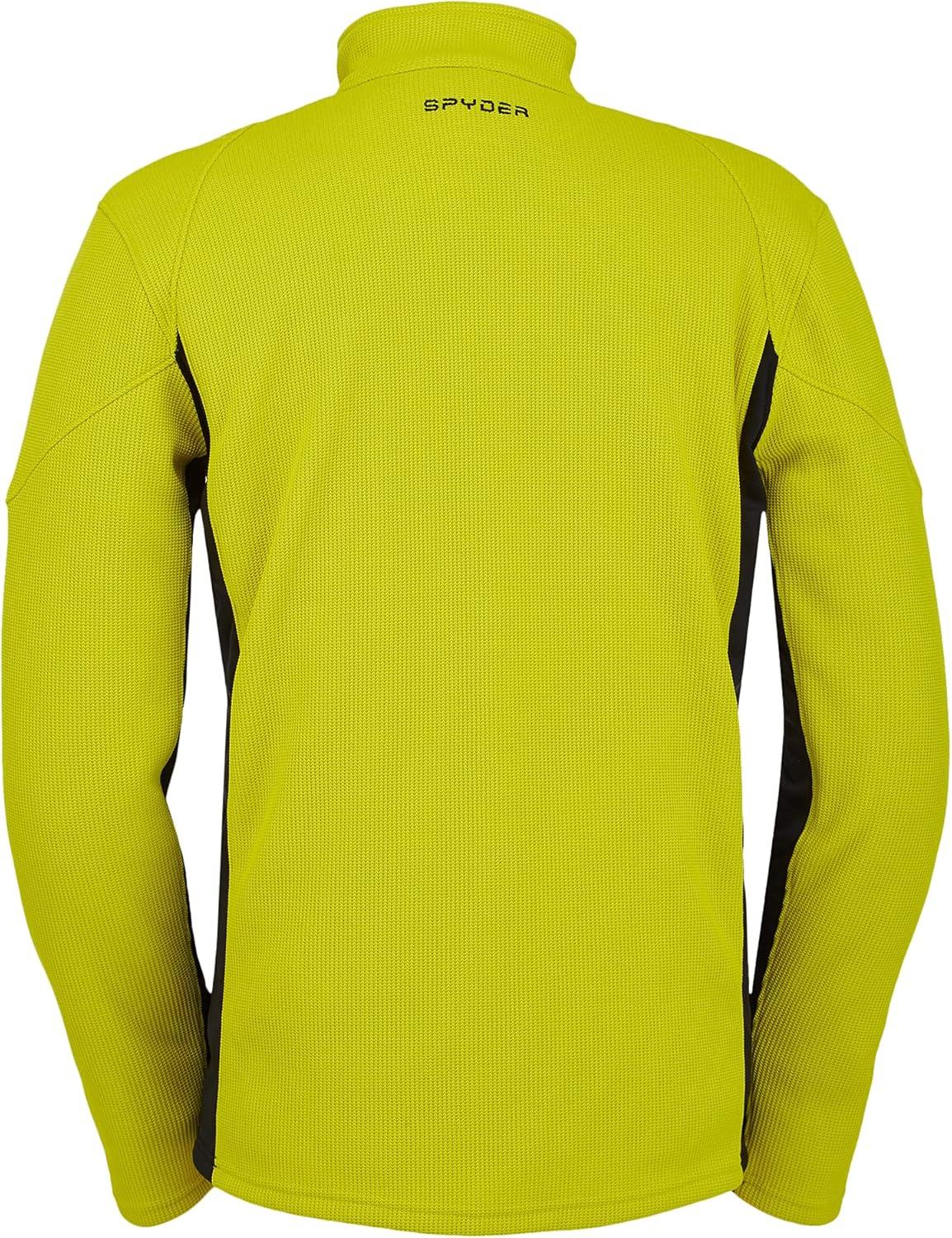 imageSpyder Mens Bandit Hybrid Full Zip Mid Layer JacketCitron
