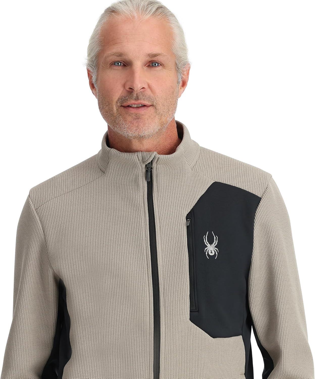 imageSpyder Mens Bandit Hybrid Full Zip Mid Layer JacketConcrete