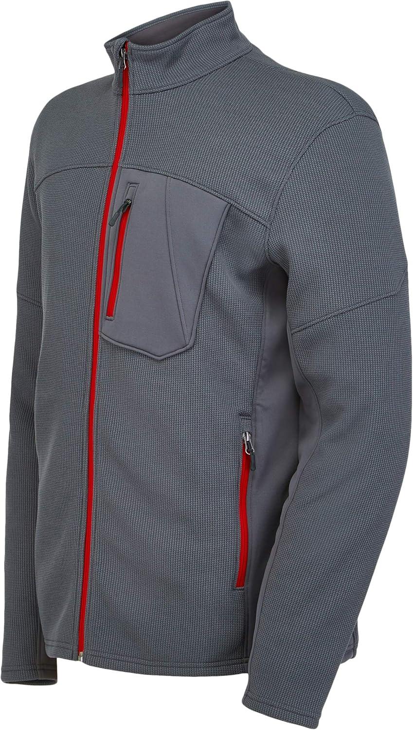 imageSpyder Mens Bandit Hybrid Full Zip Mid Layer JacketImage Grey