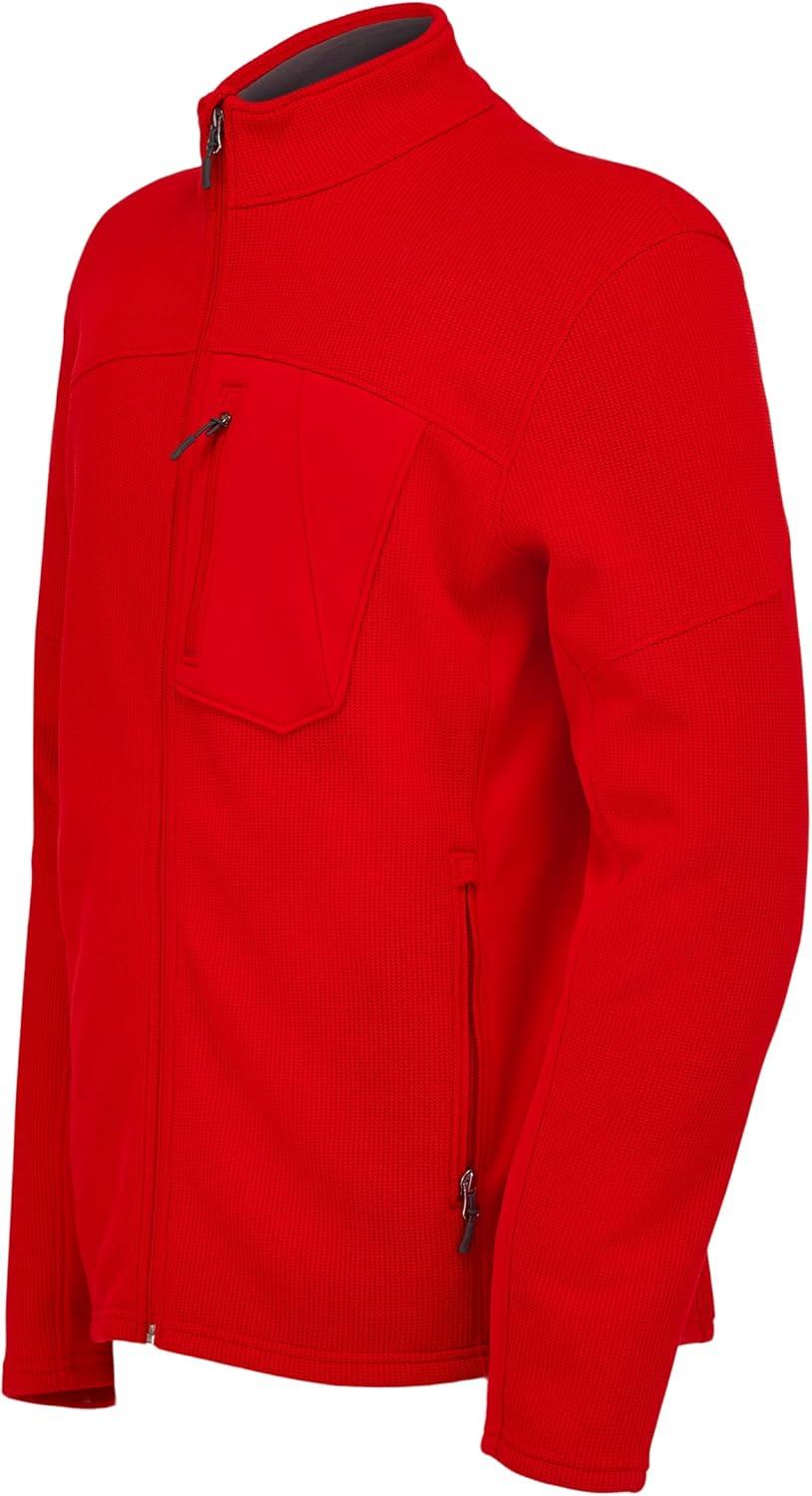 imageSpyder Mens Bandit Hybrid Full Zip Mid Layer JacketRed