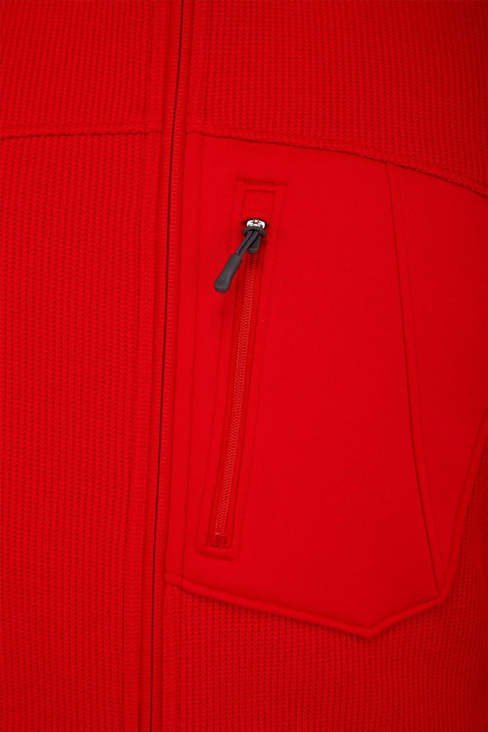 imageSpyder Mens Bandit Hybrid Full Zip Mid Layer JacketRed