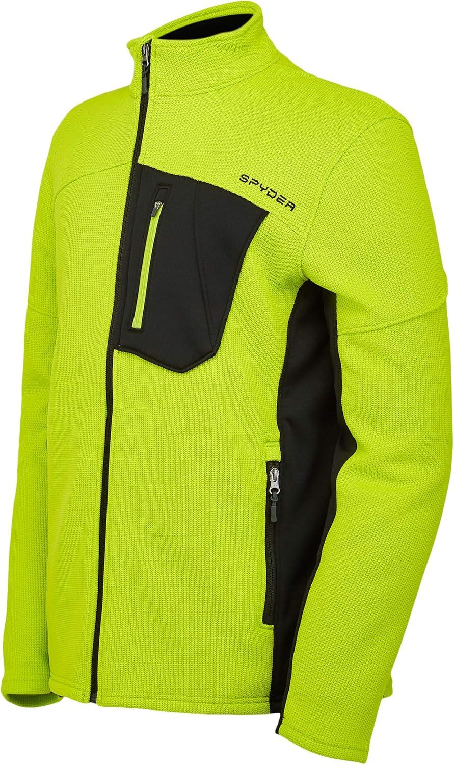 imageSpyder Mens Bandit Hybrid Full Zip Mid Layer JacketSharp Lime