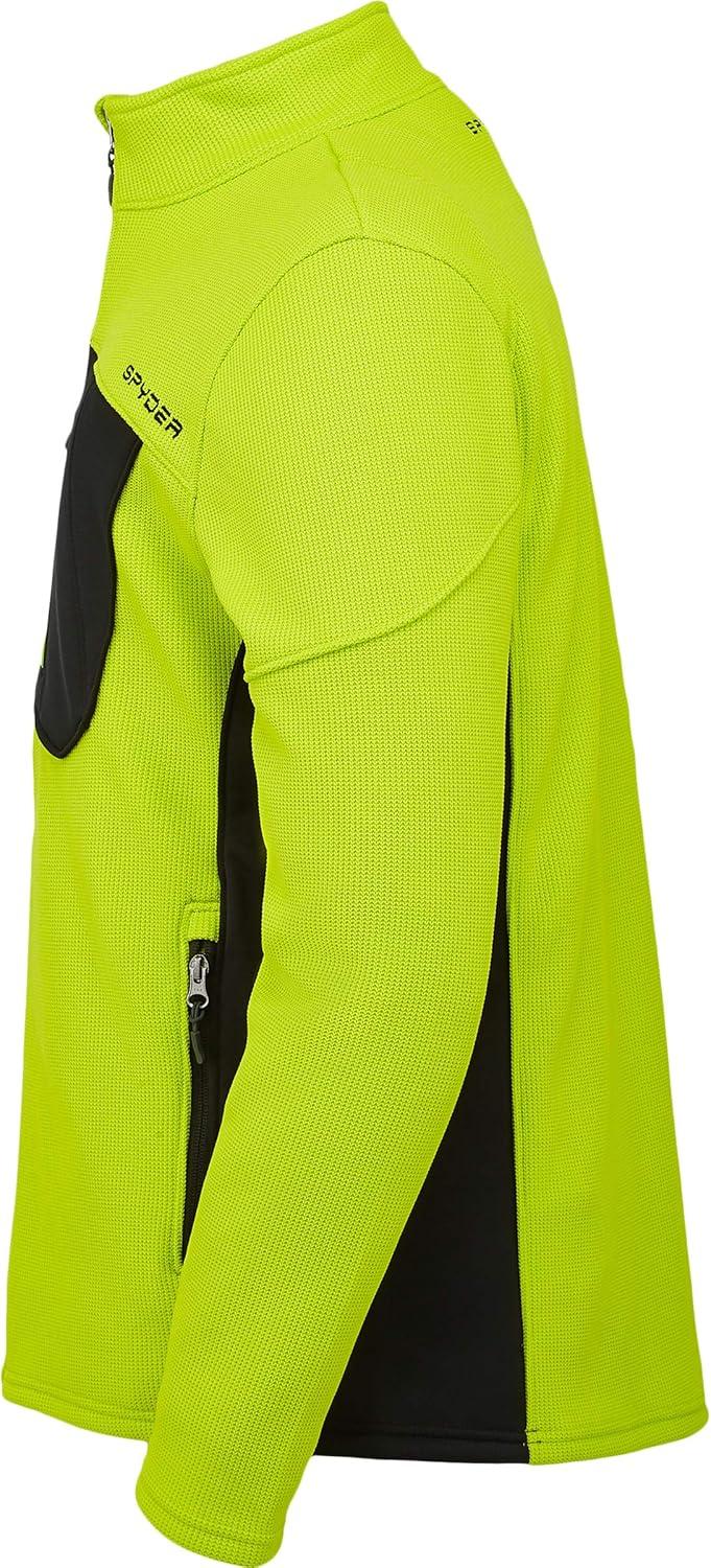 imageSpyder Mens Bandit Hybrid Full Zip Mid Layer JacketSharp Lime