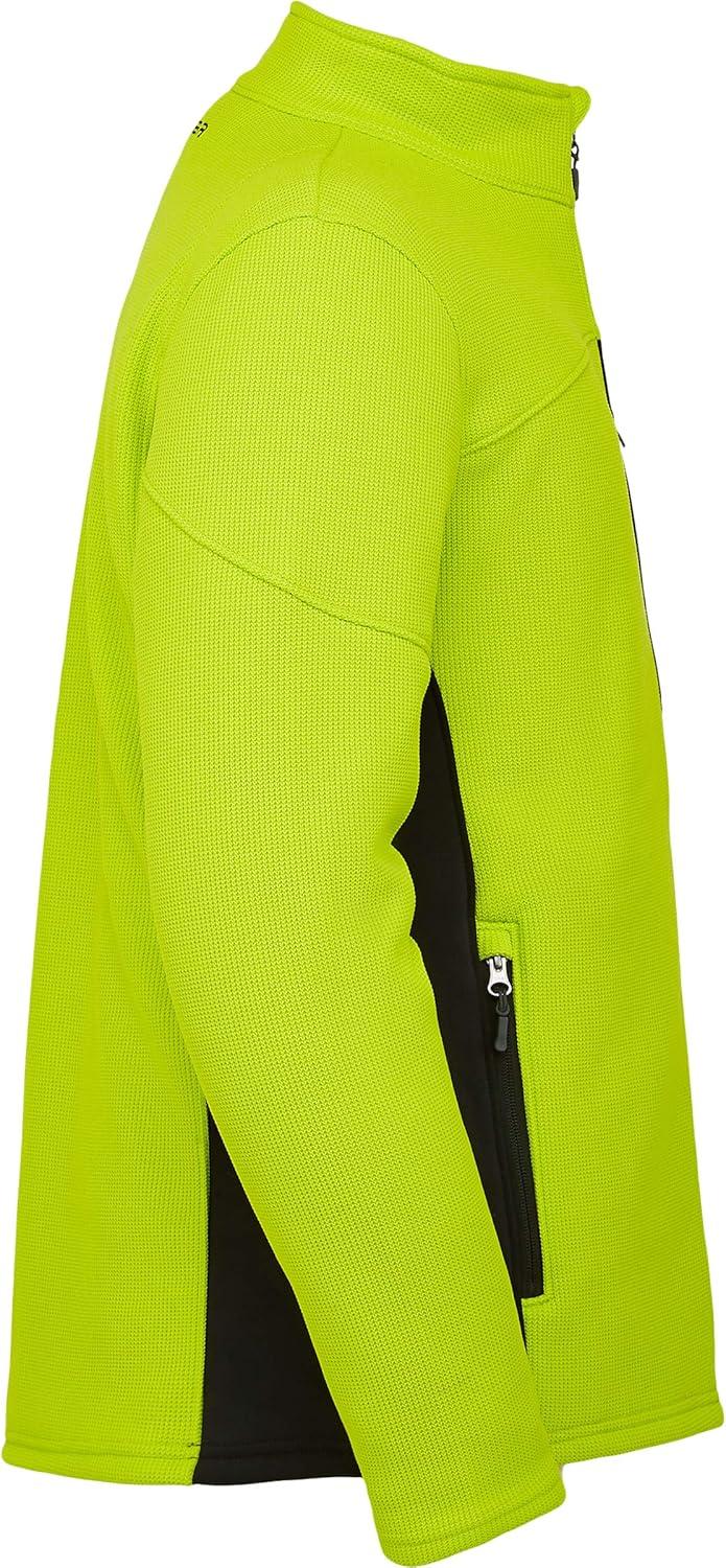 imageSpyder Mens Bandit Hybrid Full Zip Mid Layer JacketSharp Lime
