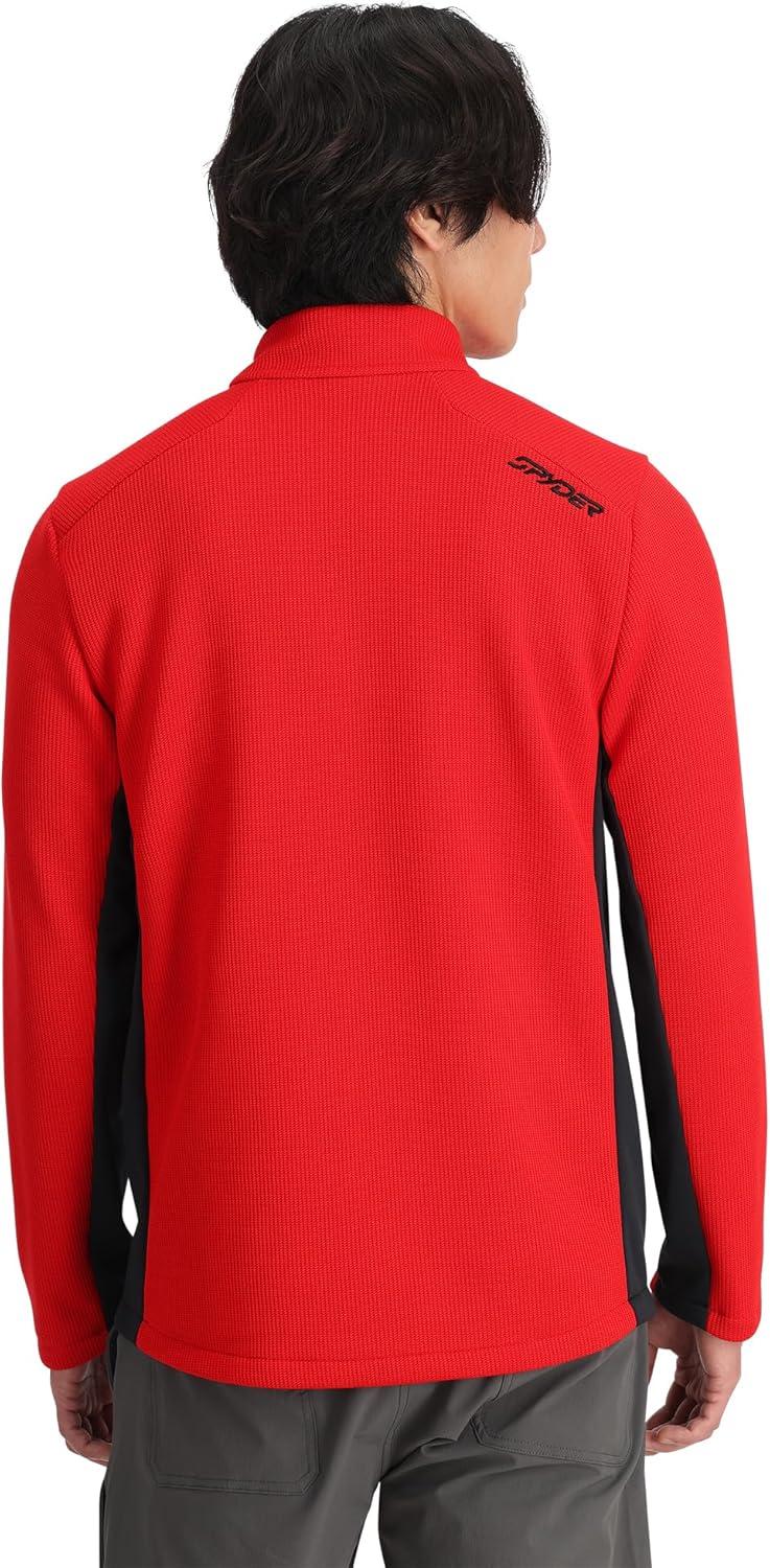 imageSpyder Mens Bandit Hybrid Full Zip Mid Layer JacketSpyder Red