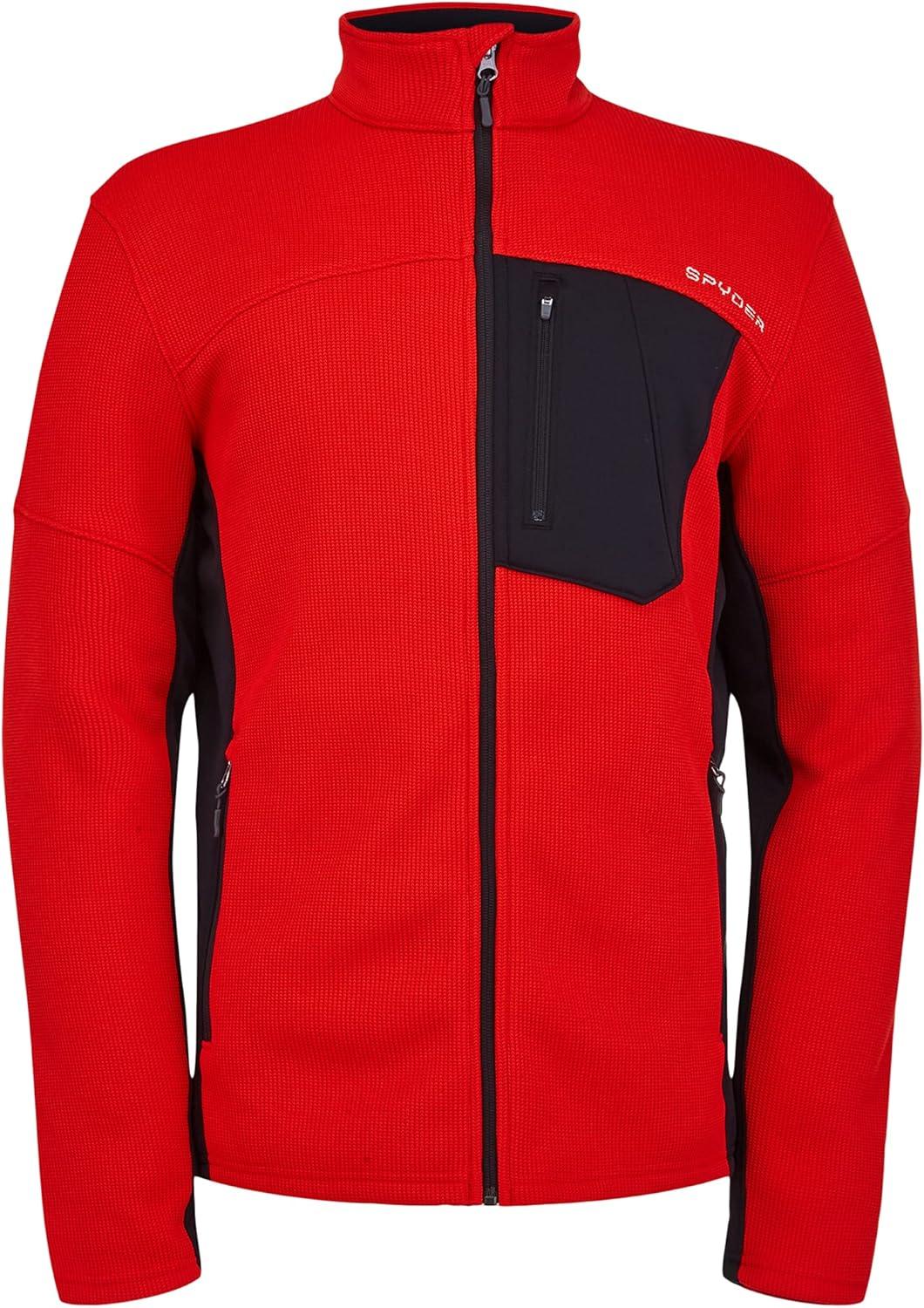 imageSpyder Mens Bandit Hybrid Full Zip Mid Layer JacketVco Blk