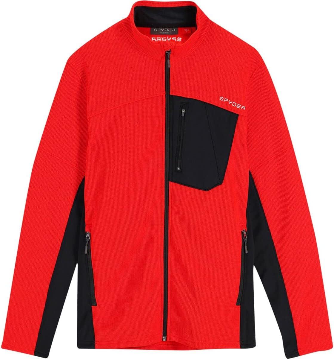 imageSpyder Mens Bandit Hybrid Full Zip Mid Layer JacketVco Blk