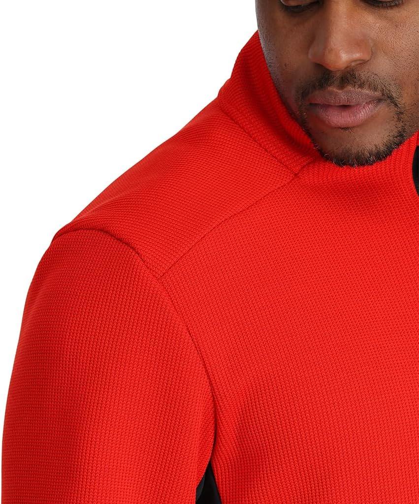 imageSpyder Mens Bandit Hybrid Full Zip Mid Layer JacketVolcano