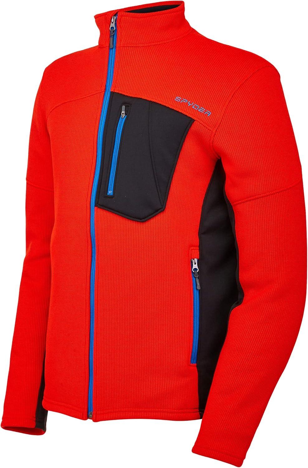imageSpyder Mens Bandit Hybrid Full Zip Mid Layer JacketVolcano S23