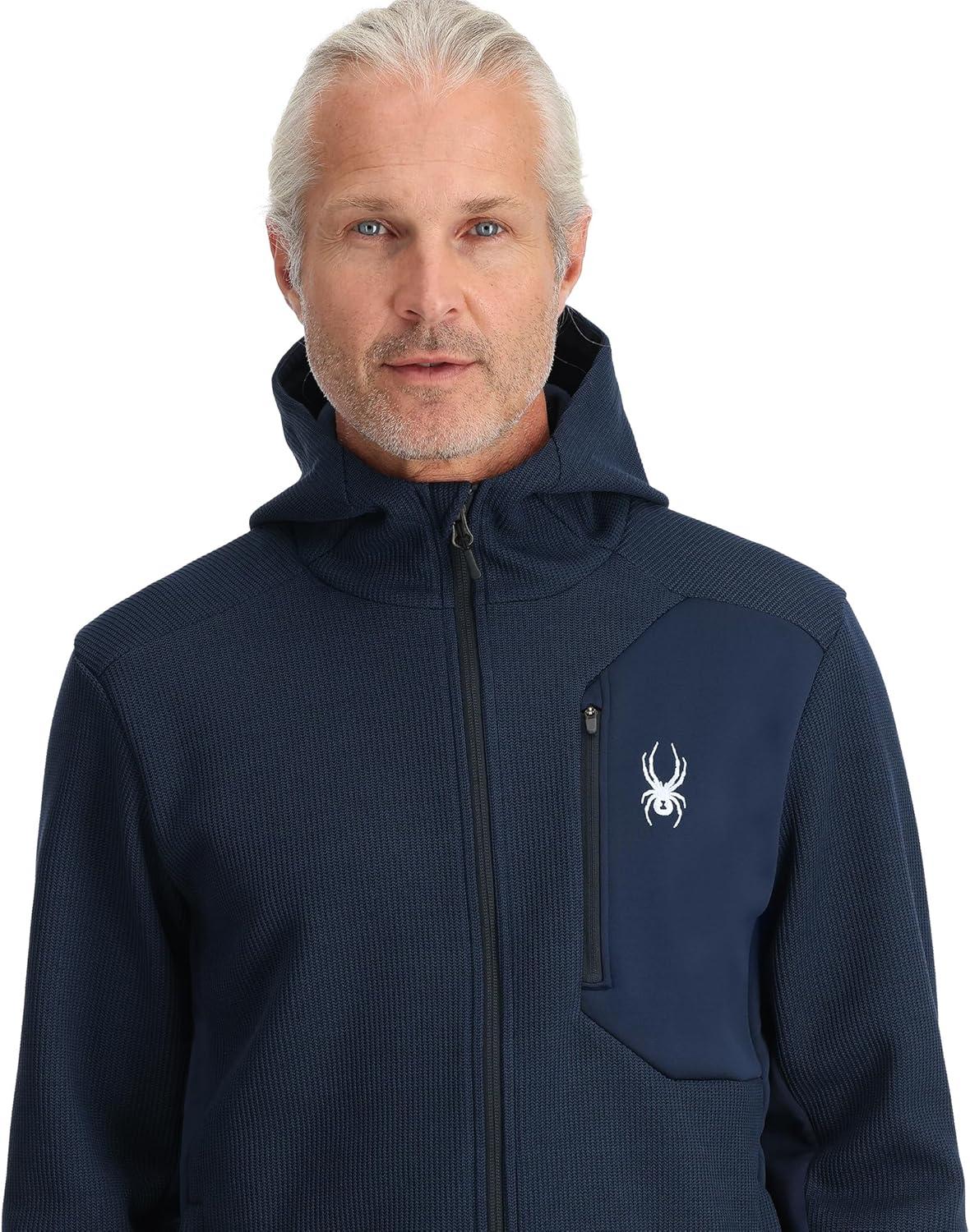 imageSpyder Mens Bandit Zip Fleece Ski Base Layer JacketTrue Navy