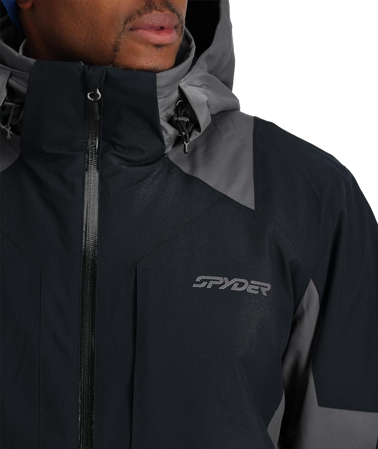 imageSpyder Mens Contact Insulated Ski Snow Hooded Snow JacketBlack