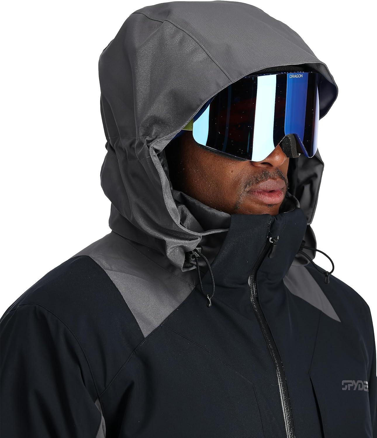 imageSpyder Mens Contact Insulated Ski Snow Hooded Snow JacketBlack