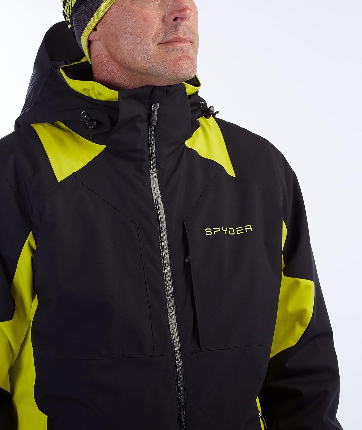 imageSpyder Mens Contact Insulated Ski Snow Hooded Snow JacketBlack S22