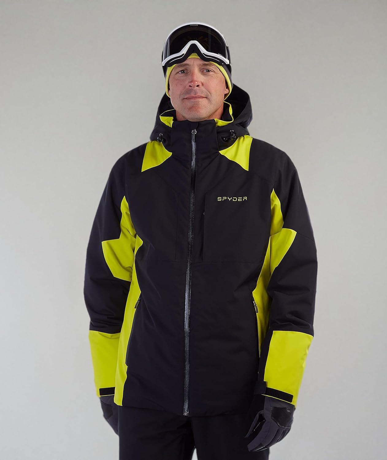imageSpyder Mens Contact Insulated Ski Snow Hooded Snow JacketBlack S22
