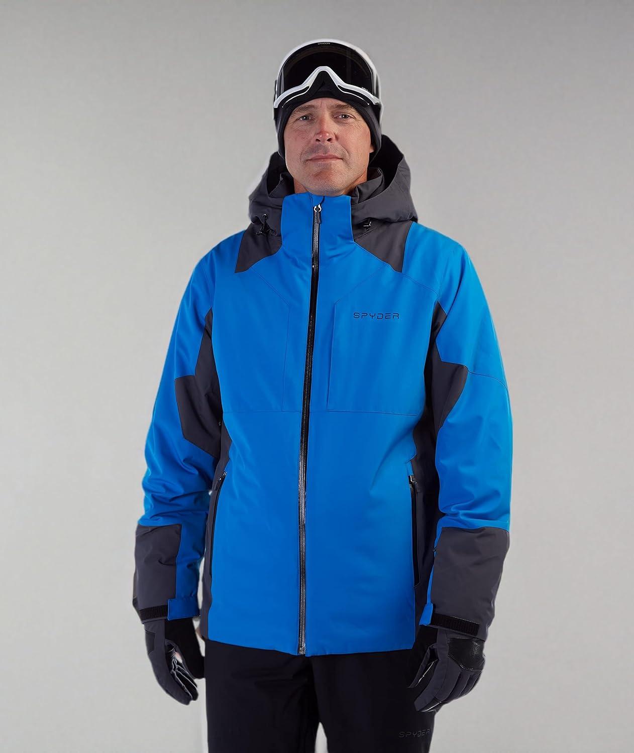 imageSpyder Mens Contact Insulated Ski Snow Hooded Snow JacketCollegiate