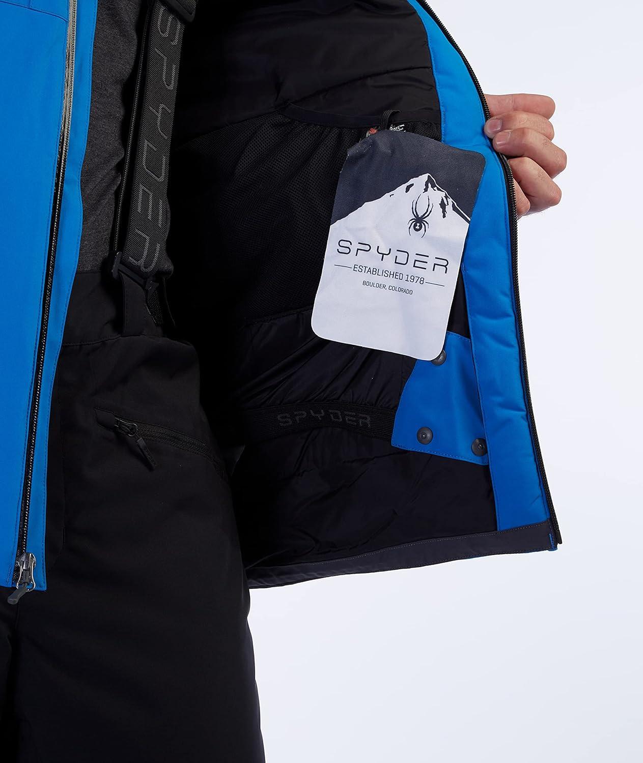 imageSpyder Mens Contact Insulated Ski Snow Hooded Snow JacketCollegiate