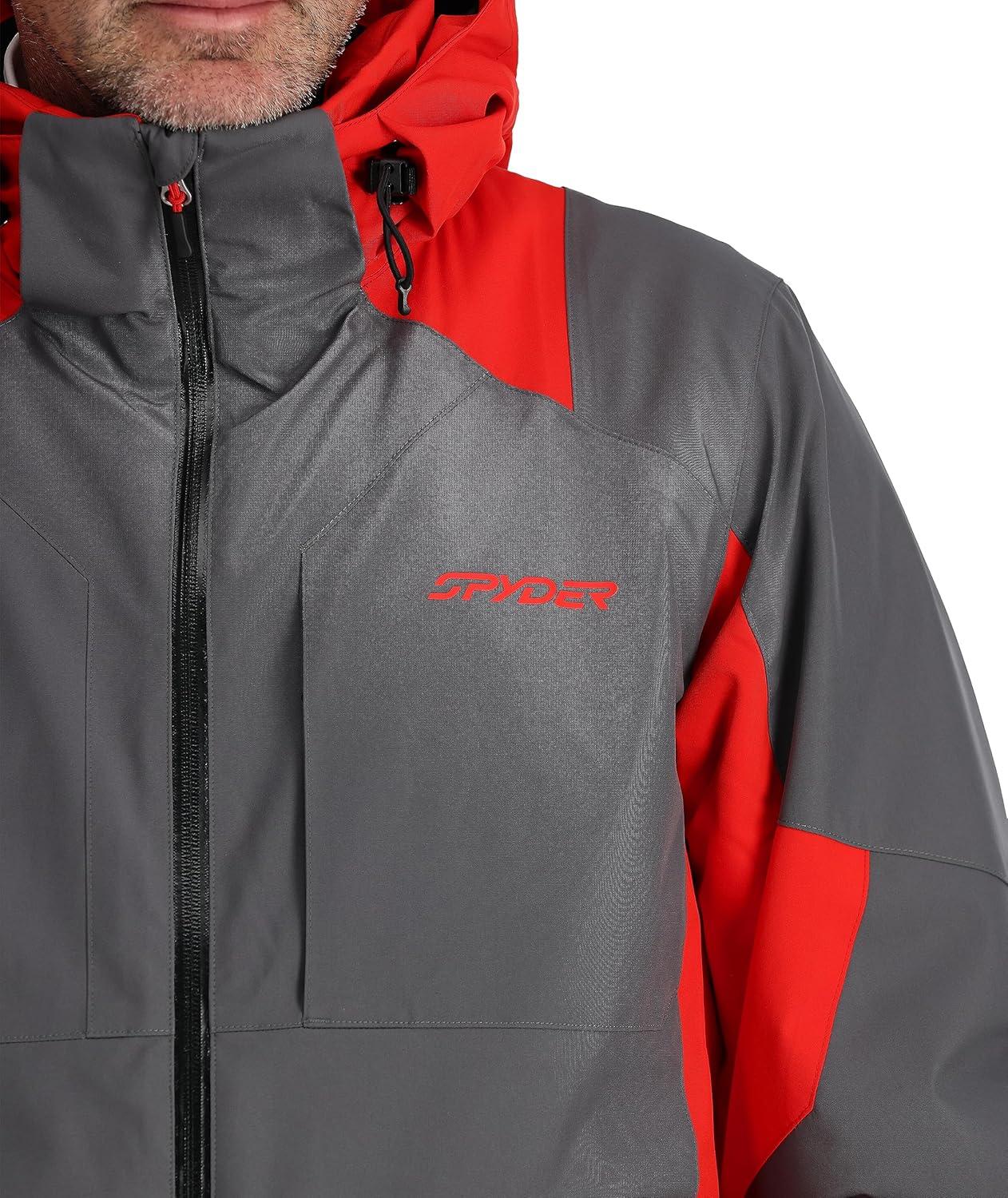 imageSpyder Mens Contact Insulated Ski Snow Hooded Snow JacketPolar